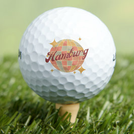 Hamburg City Germany Retro Golfresort Golfball