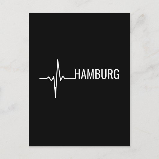 Hamburg City Heartbeat Postkarte (Vorderseite)