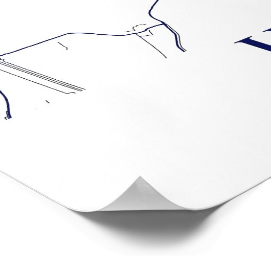 Hamburg City Map Poster (Ecke)