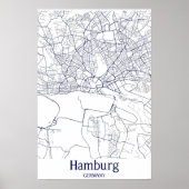 Hamburg City Map Poster (Vorne)
