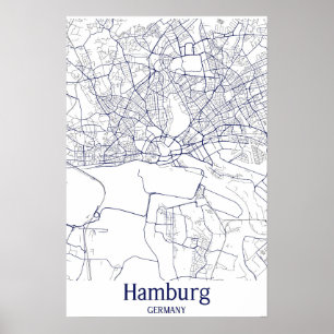 Hamburg City Map Poster