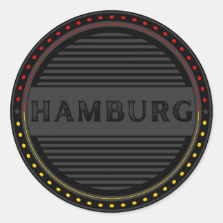 Hamburg City Pride Emblem – German Identity Runder Aufkleber