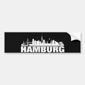 Hamburg City Skyline Autoaufkleber / Aufkleber (Vorne)