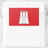 Hamburg City Symbol Rechteckiger Aufkleber (Tasche)