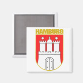 Hamburg COA Magnet (Vorderseite/Rückseite)