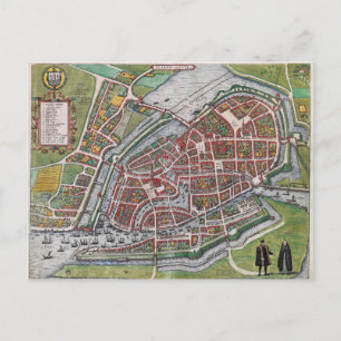 Hamburg Deutschland 1600 Plan Karte