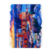 Hamburg Deutschland City View Wasserfarbe Magnet (Vertikal)