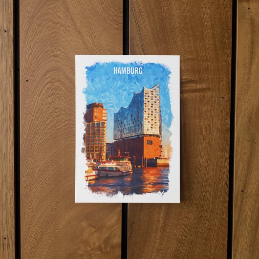 Hamburg Deutschland Elbphilharmonie Travel Postkarte