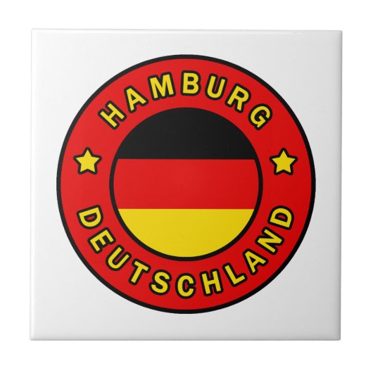 Hamburg Deutschland Fliese (Vorderseite)