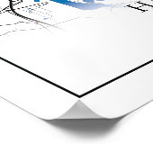 Hamburg Deutschland Germany City Map Coordinates Poster (Ecke)