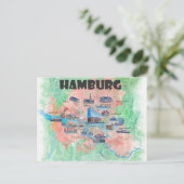 Hamburg Deutschland - Lieblingskarte Postkarte (Stehend Vorderseite)