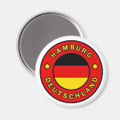 Hamburg Deutschland Magnet (Vorderseite/Rückseite)