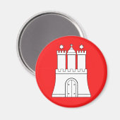 Hamburg, Deutschland Magnet (Vorderseite/Rückseite)