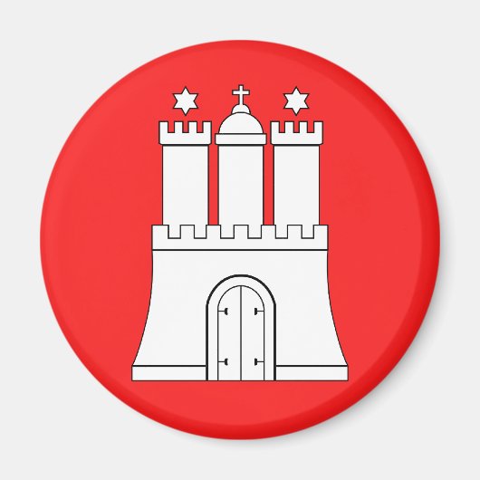 Hamburg, Deutschland Magnet (Vorne)