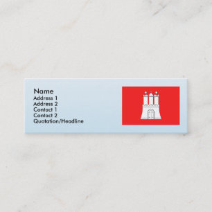 Hamburg, Deutschland Mini Visitenkarte