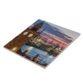 Hamburg, Deutschland - Panoramablick in der Dämmer Fliese (Seite)