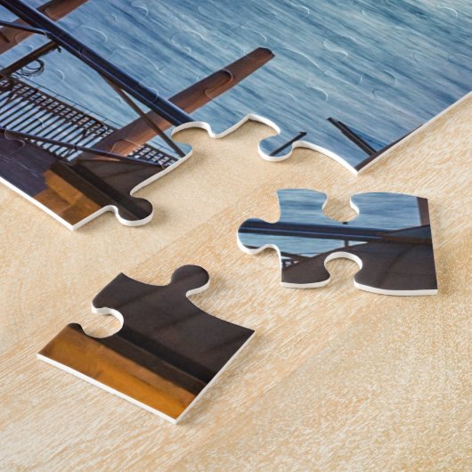 Hamburg, Deutschland - Panoramablick in der Dämmer Puzzle (Seite)