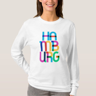 Hamburg Deutschland Pop Art Letters T-Shirt