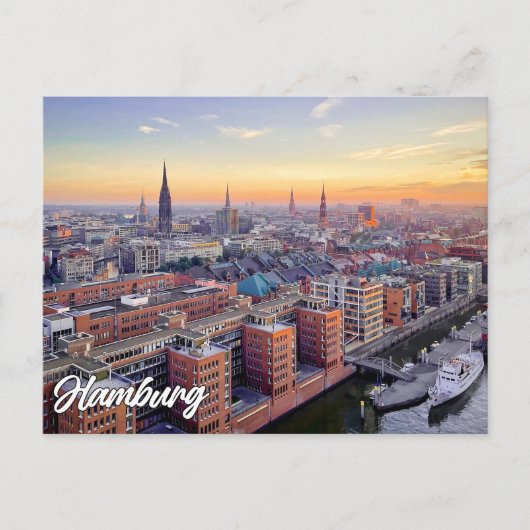 Hamburg, Deutschland Postkarte (Vorderseite)