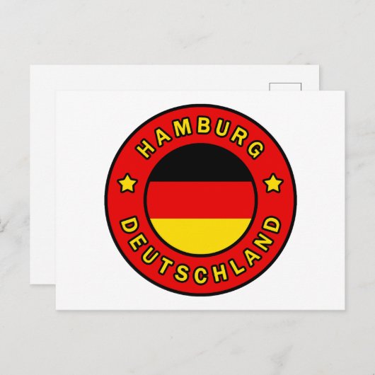 Hamburg Deutschland Postkarte (Vorne/Hinten)