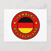 Hamburg Deutschland Postkarte (Vorderseite)