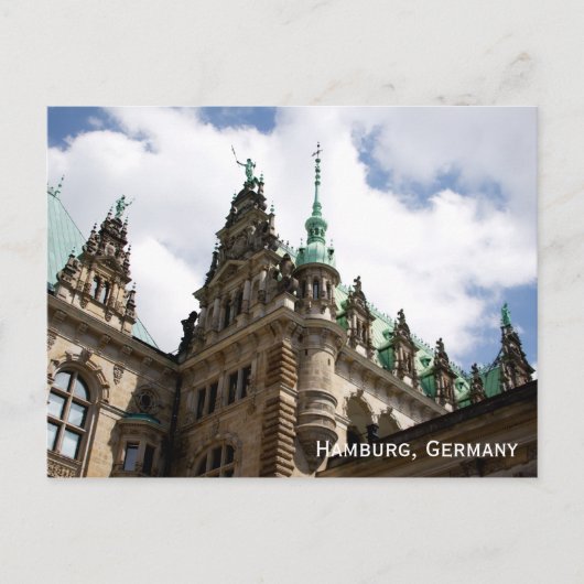 Hamburg Deutschland Rathaus Postkarte (Vorderseite)