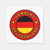 Hamburg Deutschland Serviette (Vorderseite)