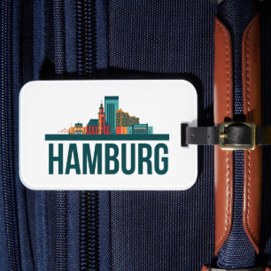 Hamburg Deutschland Skyline Cityscape Gepäckanhänger