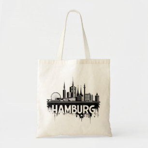 Hamburg Deutschland Skyline–Stadtansicht Urbane Sp Tragetasche