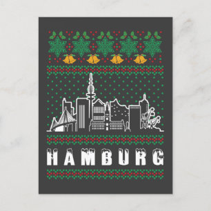 Hamburg Deutschland Ugy Weihnachten Postkarte
