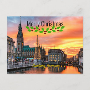 Hamburg, Deutschland Weihnachten Postkarte