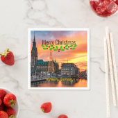 Hamburg, Deutschland Weihnachten Serviette (Beispiel)