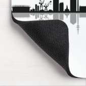 HAMBURG Elbe Deutschland Skyline-Silhouette Mousepad (Ecke)