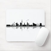 HAMBURG Elbe Deutschland Skyline-Silhouette Mousepad (Mit Mouse)