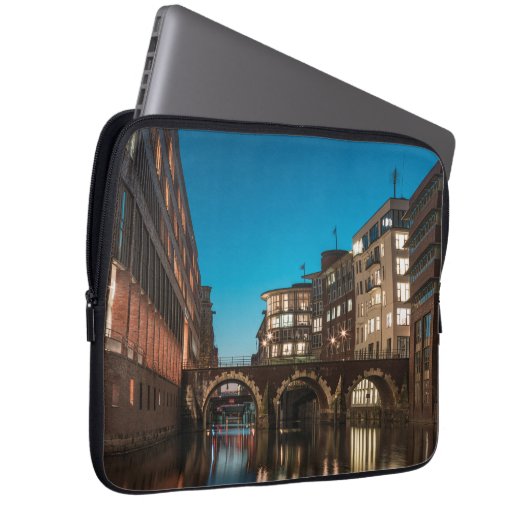Hamburg Ellerntorsbrücke Laptopschutzhülle (Vorne Rechts)