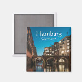 Hamburg Ellerntorsbrücke Magnet (Vorderseite/Rückseite)