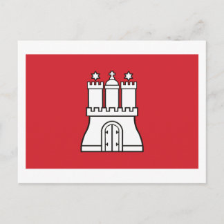 Hamburg Flag Postkarte