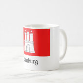 Hamburg-Flagge Kaffeetasse (VorderseiteRechts)