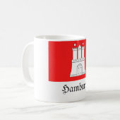 Hamburg-Flagge Kaffeetasse (Vorderseite Links)