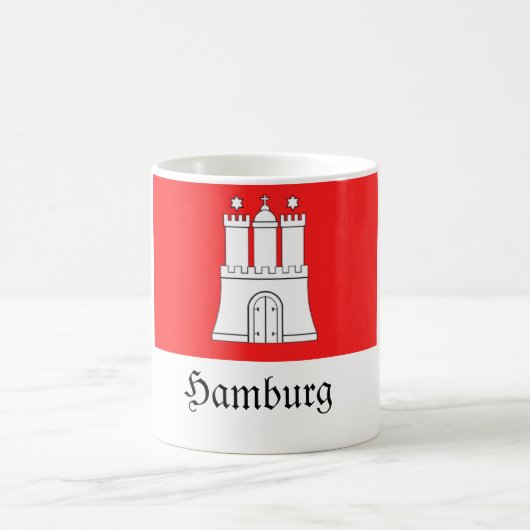 Hamburg-Flagge Kaffeetasse (Mittel)