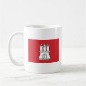 Hamburg-Flaggen-Tasse Kaffeetasse (Links)