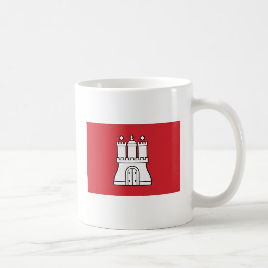 Hamburg-Flaggen-Tasse Kaffeetasse (Rechts)