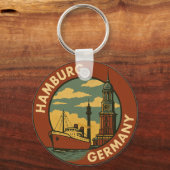Hamburg German Port City Schlüsselanhänger (Vorderseite)