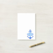 Hamburg Germany Blue Anchor Design Post-it Klebezettel (Auf Schreibtisch)