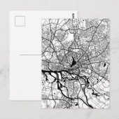 Hamburg Germany City Map Postkarte (Vorne/Hinten)