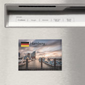 Hamburg Germany Souvenir Magnet (In Situ (Geschirrspüler))