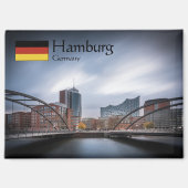 Hamburg Germany Souvenir Magnet (Vorderseite)