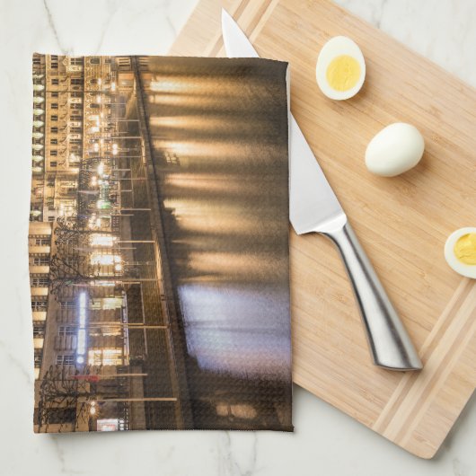 Hamburg Geschirrtuch (Viertel Falte)