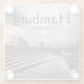 Hamburg Glasuntersetzer (Rückseite)