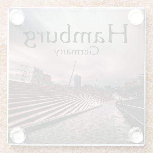 Hamburg Glasuntersetzer (Rückseite)